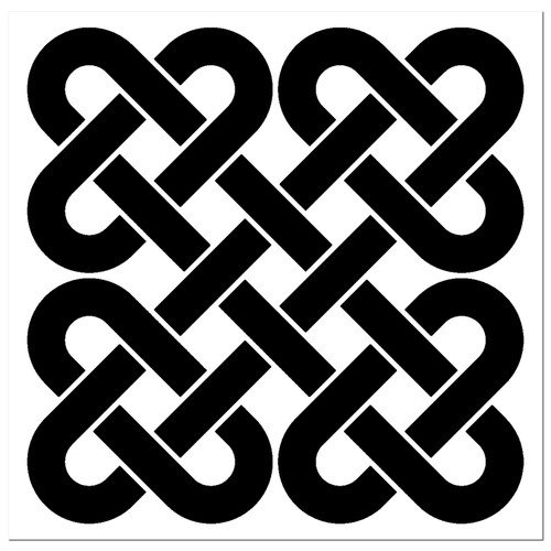 Zippy Stickers | Celtic Knot Decal/Sticker - Woven Chainlink Oval Style - Many Colors and Sizes to Choose From