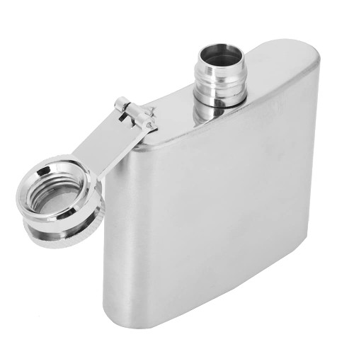 Portable Stainless Steel, Whiskey Flask Elegant Hip Flask 2 Alcohol Bottle Cotainer with Funnel 2oz Wedding Wine (2 oz jug + 1 funnel)