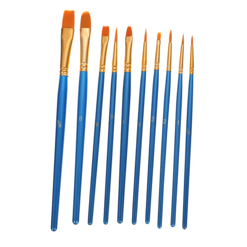 EXCEART 10pcs Oil Paint Brushes Nylon Painting Brushes Tip Canvas Gouache Painting Brushes Professional Paint Brush Paintbrushes Watercolor Paintbrush The Brush Wooden Travel Round EXCEART 10pcs Oil Paint Brushes Nylon Painting Brushes Tip Canvas Gouache Painting Brushes Professional Paint Brush Paintbrushes Watercolor Paintbrush The Brush Wooden Travel Round