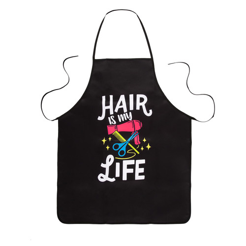 TUYUU Black Salon Aprons For Hair Stylist,Hair Dresser Apron For Women Men-Hair is My Life.Hair Stylist Apron Must Have TUYUU Black Salon Aprons For Hair Stylist,Hair Dresser Apron For Women Men-Hair is My Life.Hair Stylist Apron Must Have