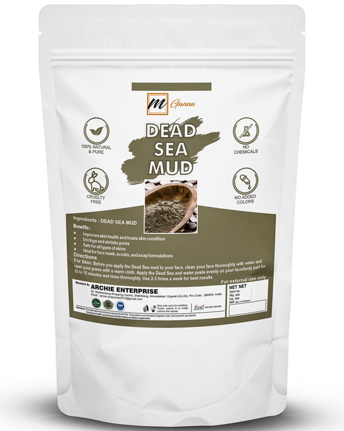 mGanna 100% Natural Dead Sea Mud/Clay Powder for Anti-Ageing & Skin firming, Creams, Face Masks, Scrubs and Soap Making 0.5Lbs mGanna 100% Natural Dead Sea Mud/Clay Powder for Anti-Ageing & Skin firming, Creams, Face Masks, Scrubs and Soap Making 0.5Lbs