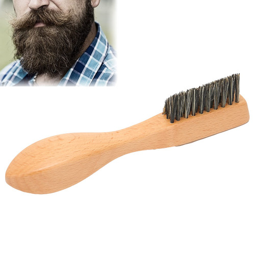 Boar Bristles Beard Brush Men's Mustache Grooming Comb Brush, Beard Care Hair Brush Wood Handle Beard Comb for Wet & Dry, Mustache Comb Beard Grooming Brush Boar Bristles Beard Brush Men's Mustache Grooming Comb Brush, Beard Care Hair Brush Wood Handle Beard Comb for Wet & Dry, Mustache Comb Beard Grooming Brush