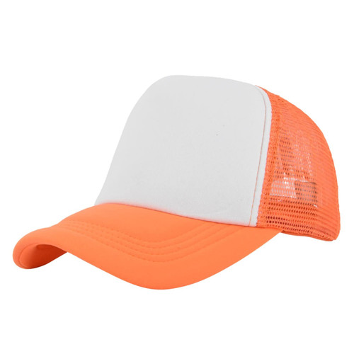 Adjustable Baseball Hat Mesh Snapback Plain Cap Baseball Cap Men's Women's Retro Trucker Hat for Outdoor Sports Orange Adjustable Baseball Hat Mesh Snapback Plain Cap Baseball Cap Men's Women's Retro Trucker Hat for Outdoor Sports Orange