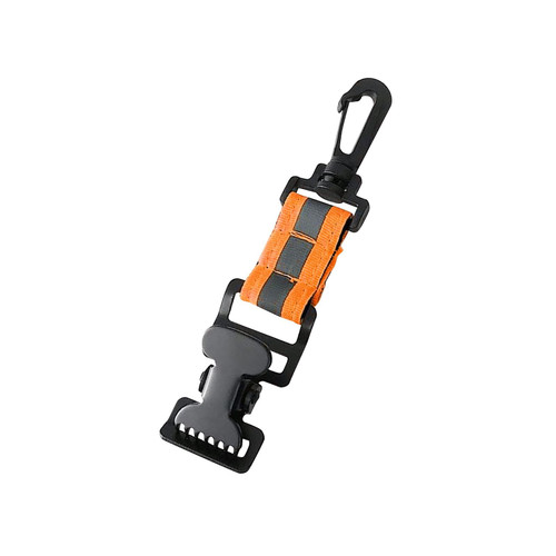 Esquirla Firefighter Glove Strap, Firefighting Glove Strap with Buckle Clip Glove Clamp Outdoor Tool Reflective Turnout Gear for Cold Weather Gloves, Orange