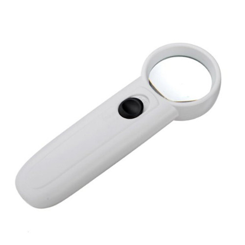 BUTIFULSIC LED Magnifying Glass Jewelry Magnifying Glass Jewelry Loupes Map Reading Magnifier Glass LED Illuminated Magnifier 15x Magnifier 15x Magnifying Glass White Handheld