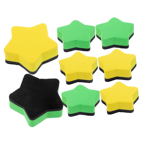 LALAFINA 8pcs Blackboard Eraser Whiteboard Wipe Tool Blackboard Rubber Chalkboard Wiper Reusable Eva Erasers Magnetic Erasers Whiteboards White Board Erasers Dry Erasers Duster Office Clean
