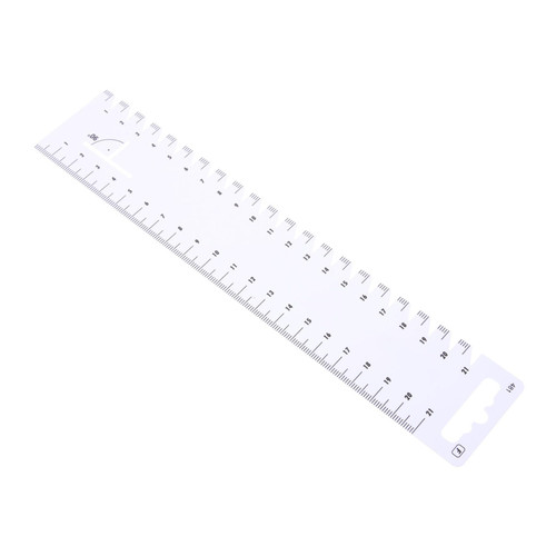 Operitacx Patchwork Ruler Measuring Seam Gauge Patchwork Cutting Ruler Clear Mark Quilting Ruler Painting Template Acrylic Stitching Template Straight Quilting Ruler Plastic Fabric Manual