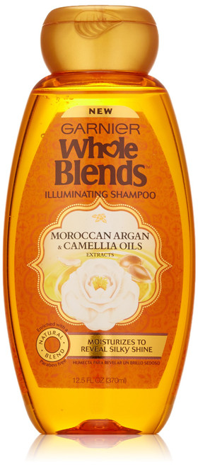 Garnier Whole Blends Shampoo with Moroccan Argan & Camellia Oils Extracts, 12.5 fl. oz.