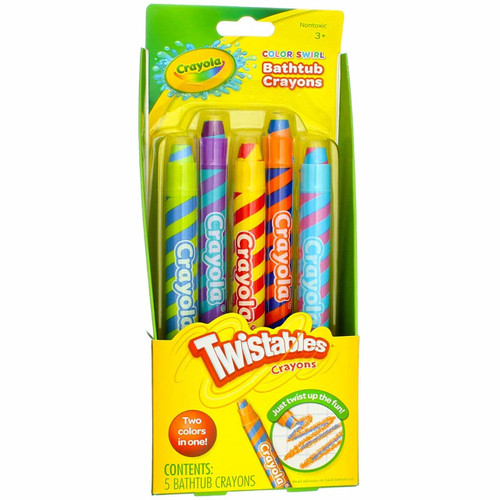 Play Visions Color Swirl Bathtub Twistables Crayons 5-Count per Pack (1-Pack) Play Visions Color Swirl Bathtub Twistables Crayons 5-Count per Pack (1-Pack)
