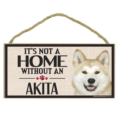 Imagine This Wood Sign for Akita Dog Breeds