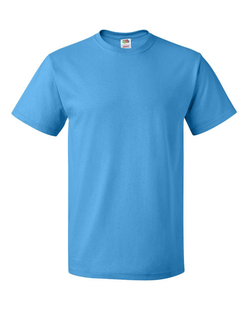 Fruit Of The Loom Men's Seamless Lightweight T-Shirt, Pacific Blue, Large