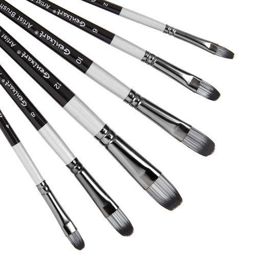 Filbert Paint Brushes Set, 6 Pcs Artist Paintbrushes for Acrylic Oil Watercolor Gouache Painting, Premium Nylon Hair Art Paint Brush for Beginners and Professionals Filbert Paint Brushes Set, 6 Pcs Artist Paintbrushes for Acrylic Oil Watercolor Gouache Painting, Premium Nylon Hair Art Paint Brush for Beginners and Professionals