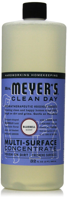 Mrs. Meyer's Multi-Surface Cleaner Concentrate, Use to Clean Floors, Tile, Counters, Bluebell, 32 fl. oz