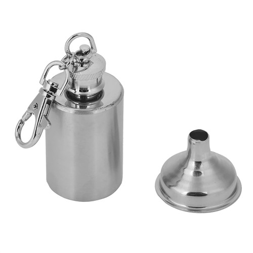 Stainless Steel Alcohol Flask,Portable Wine Whiskey Flask with Funnel, Elegant Alcohol Bottle Cotainer, Camping Pocket Wine Alcohol Liquor Flask for Men Women, 1oz, 2oz, 4oz, 5oz (1oz)