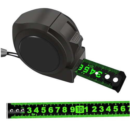 Self-Locking Tape Measure Measuring Tape 5M 16Ft Fluorescent Steel Tape Measure Precision Measuring Tape for Home, Industrial Use