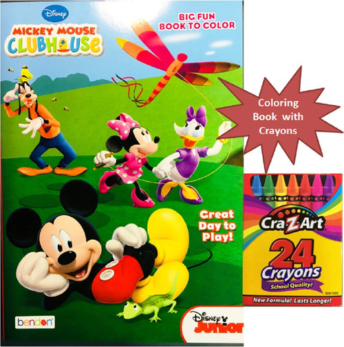Party Deal Mickey Mouse Clubhouse Big Fun Coloring & Activity Book with Crayons