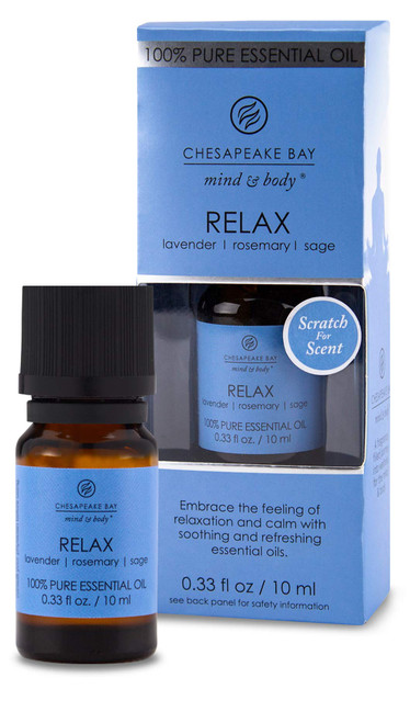 Chesapeake Bay Candle 100% Pure Essential Diffuser Oil, 10ml, Relax (Lavender Rosemary Sage)