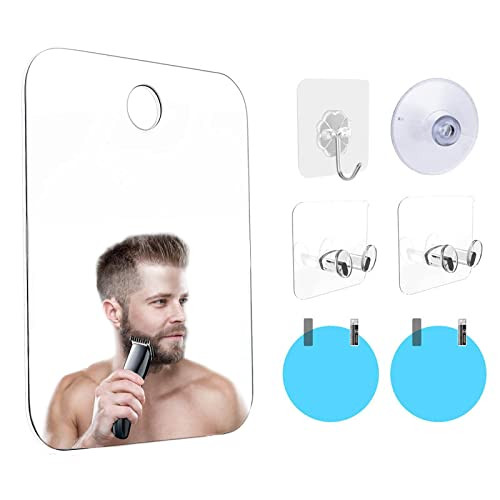 TianWei Anti-Fog Shower Mirror Kit,Fogless Bathroom Shaving Mirror,Lady Makeup Mirror, fogless Mirror, Long-Lasting Multifunctional Adhesive Hook,Shower Mirror fogless,Shower kit TianWei Anti-Fog Shower Mirror Kit,Fogless Bathroom Shaving Mirror,Lady Makeup Mirror, fogless Mirror, Long-Lasting Multifunctional Adhesive Hook,Shower Mirror fogless,Shower kit