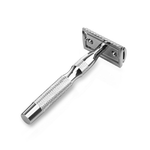 CSB Classic Double Edge Safety Razor for Men and Women, Reusable Safety Razor, Chrome Metal Handle DE Razor for Shaving