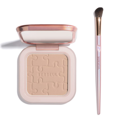 Serseul Face Contour Palette Face Sculpting Contouring Palette Powder Bronzer Makeup Palette with Mirror - Highly Pigmented Contour Powder For Contouring