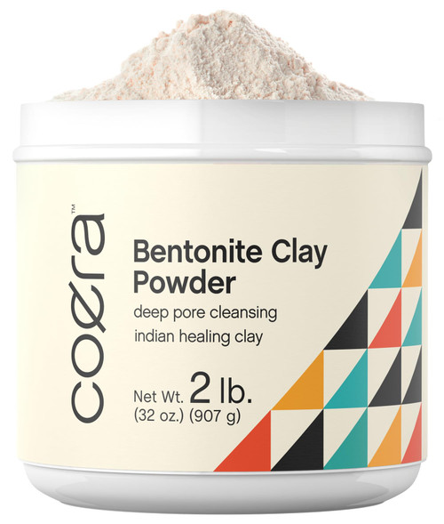 Bentonite Clay Powder | 2 lbs | Deep Pore Cleansing Facial Mask | Indian Healing Clay