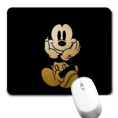Mouse Pad Black Background Mousepad Non-Slip Rubber Funny Cute Mat for Gaming and Gift