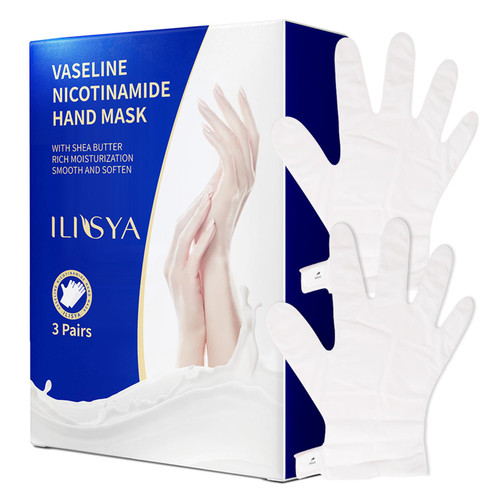 Hand Masks for Dry Hands Moisturizing Spa Hand Gloves Vaseline Shea Butter Milk Extract with Cream Lotion Rough Skin Repair Glove Hand Care 3 Packs