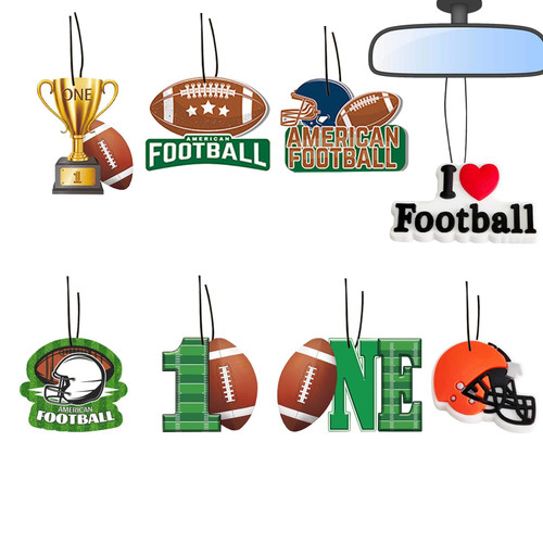 8 PCS Football Car Air Fresheners Hanging,Football Car Scents Air Freshener,Cute Car Air Fresheners for Women Men,Automotive Air Fresheners Car Hanging Ornament Car Accessories