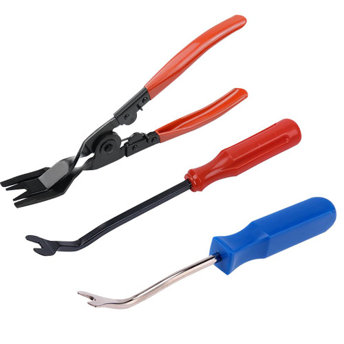 3 PCS Upholstery and Construction Staple Remover Tack Puller Nail Remover Tools,Heavy Duty Tack Remover,for Remove Staple in Furniture Wooden