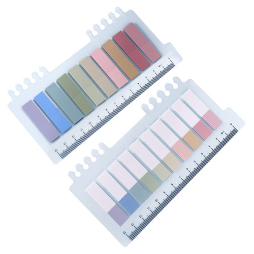 LALAFINA 2 Sets Index Label Book Annotating Tabs Sticky Markers Classification Sticky Tabs Page Markers Transparent Stickers Book Tabs Fluorescence Sticky Tabs Colorful Note Student The Pet
