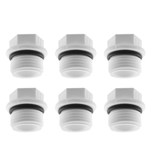 Garden Hose Water Tubing Stopper DGZZI 6PCS 1/2Inch PT Outer Hex Male Threaded PPR Pipe Green Plug End Cap Prevent Leakage Choke Fitting, PPR End Cap Plug