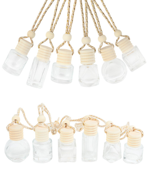 ESEWALAS 12PCS Car Air Freshener Perfume Bottle,Car Hanging Perfume Bottle,Empty Essential Oil Car Freshener,Car Accessories Pendant Essential Diffuser Oil Fragrance Aromatherapy Bottle for All Cars ESEWALAS 12PCS Car Air Freshener Perfume Bottle,Car Hanging Perfume Bottle,Empty Essential Oil Car Freshener,Car Accessories Pendant Essential Diffuser Oil Fragrance Aromatherapy Bottle for All Cars