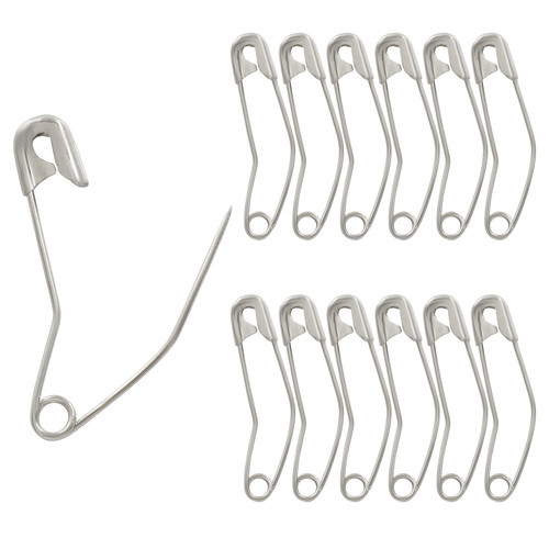 Auvotuis 120Pcs 1-1/2 Inch Curved Safety Pins, Quilting Basting Pins Versatile and Sturdy Nickel-Plated Steel Pins for Precise Quilting Auvotuis 120Pcs 1-1/2 Inch Curved Safety Pins, Quilting Basting Pins Versatile and Sturdy Nickel-Plated Steel Pins for Precise Quilting