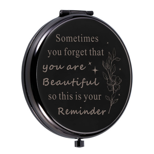 GGOJAGST Stocking Stuffers for Women Compact Makeup Mirror Christmas Birthday Compact Mirror Gifts for Girl Daughter Mom Female Friends Inspirational Valentines Ideas for Wife Girlfriend BFF