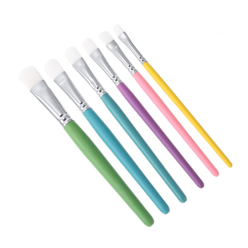 VILLCASE 6pcs Brush Brush Artist Paint Wall Paint Brush Oil Painting Brush Paint Brushes for Acrylic Painting Watercolor Brush Art Paint Brush Watercolor Paint Brush Wooden Mold Child Major