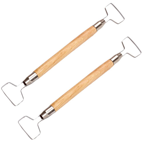 2 Pieces Clay Tools Sculpting Tools Clay Sculpting Tools Clay Pottery Sculpting Tools Wooden Handles Double Ended Ceramic Tools Clay Carving Tool for Pottery Ceramics Sculpture
