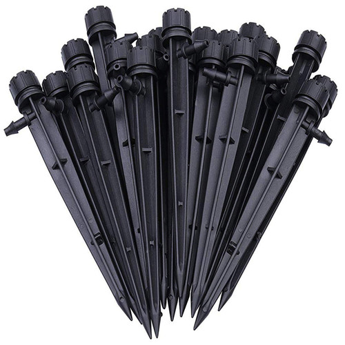 AQUPLA Drip Emitters Perfect for 4mm / 7mm Tube, Adjustable 360 Degree Water Flow Drip Irrigation System for Watering System 50 Pcs