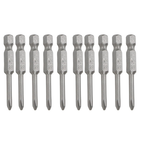 Rannb Cross Screwdriver Bit Set 1/4" Shank PH1 3.5mm Dia Magnetic Phillips Screwdriver Set Bits 2-inch Length-10pcs