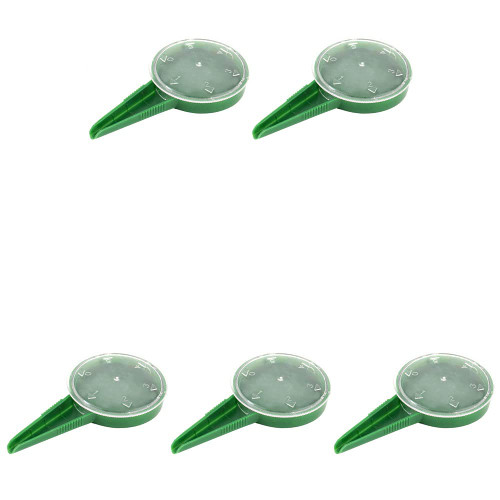 lasenersm 5 Pieces Seed Dispenser Seed Spreaders Sower Seed Spreaders Sower Seed Dispenser Flower Plant Seeder Planter Tool 5 Different Settings Hand Held Adjustable Size Garden Sower, Light Green