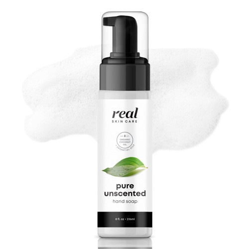 Real Skin Care Liquid Hand Soap with Coconut Oil | Handmade in the USA | Pure Unscented | Fragrance Free Organic Foaming Liquid Soap | All-Natural Organic Hand Soap | Kitchen & Bathroom Hand Soap Real Skin Care Liquid Hand Soap with Coconut Oil | Handmade in the USA | Pure Unscented | Fragrance Free Organic Foaming Liquid Soap | All-Natural Organic Hand Soap | Kitchen & Bathroom Hand Soap