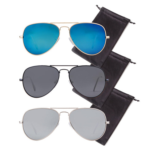 DQbhzh Polarized Sunglasses Classic Aviator Sunglasses Retro Aviator Sunglasses for Women Men UV Blocking?Black Ash + Silver White + Gold Blue?