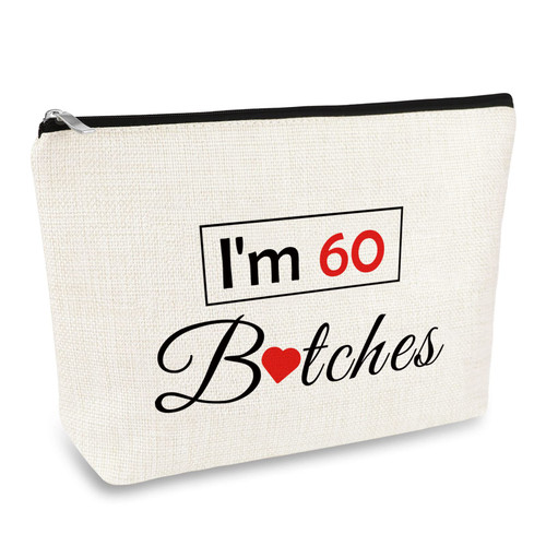 60th Birthday Gifts for Women Makeup Bag 60 Year Old Party Gift Cosmetic Bag 60th Birthday Gift for Wife Grandma Sister Aunt Best Friends BFF Coworkers 60th Party Supplies Decorations Gifts for Her 60th Birthday Gifts for Women Makeup Bag 60 Year Old Party Gift Cosmetic Bag 60th Birthday Gift for Wife Grandma Sister Aunt Best Friends BFF Coworkers 60th Party Supplies Decorations Gifts for Her
