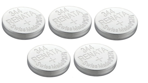 Renata Single Watch Battery Swiss Made Renata 344 or SR1136SW 1.55V (5 Batteries, 344 or SR 1136 SW)