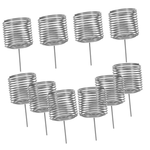 FUNOMOCYA 10pcs Fertilizer Box Plant containers Plant Fertilizer Mini containers Orchid Fertilizer Fertilization Container Fertilizer Holder Stainless Steel Automatic Slow Release Fertilizer