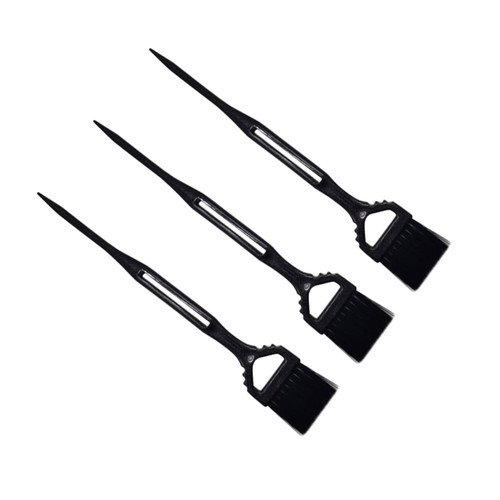 FOMIYES 3PCS hair bleach hair stylist hair salon dye brush color applicator brush hair dye brush hair dye applicator hair salon brush beard headset coloring brush translucent hairbrush