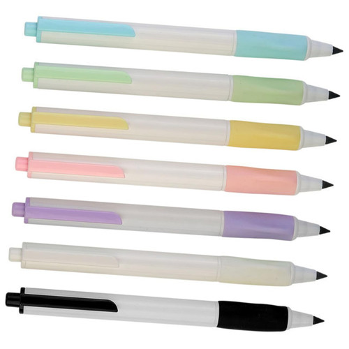 KALLORY 7pcs Forever Pen Painting Pencils Forever Inkless Pencils Erasable Pencils Comfortable Grip Pencils Everlasting Pencils Writing Pencils Pencil Lead No Need to Cut Abs Student