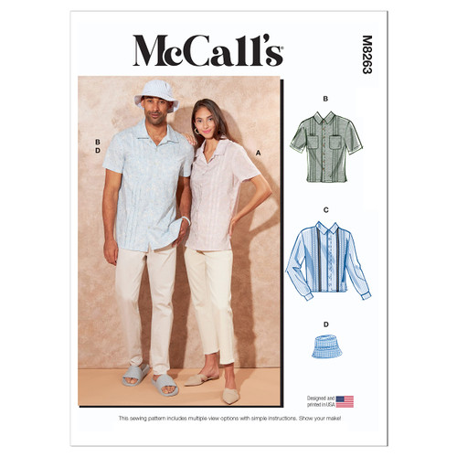 McCall's Unisex TOP/Vest Sewing Pattern Kit, Multicolor