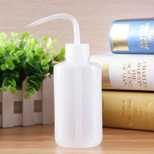 Indoor Watering Can, 250ml Succulent Watering Bottle Plastic Curved Mouth Squeezing Bottle Plant Watering Cans Watering Tools 5 Pcs