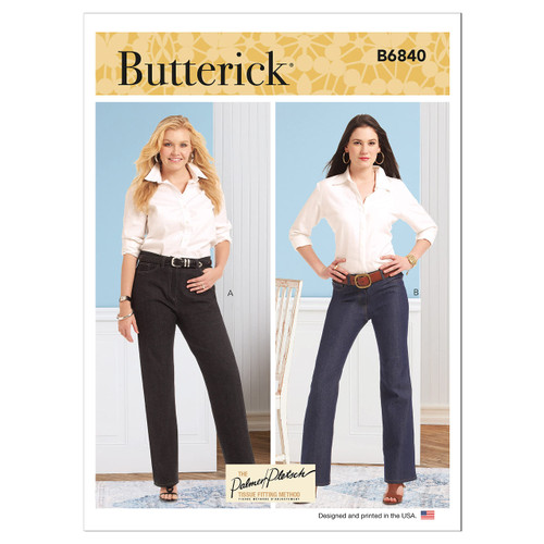 Butterick Misses' Jean, Code B6840 Sewing Pattern Kit, Sizes 8-10-12-14-16, Multicolor Butterick Misses' Jean, Code B6840 Sewing Pattern Kit, Sizes 8-10-12-14-16, Multicolor