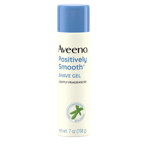 Aveeno Positively Smooth Moisturizing Shave Gel with Soy, Aloe, and Vitamin E to help Prevent Nicks, Cuts and Razor Bumps, Lightly Fragranced, 7 oz Aveeno Positively Smooth Moisturizing Shave Gel with Soy, Aloe, and Vitamin E to help Prevent Nicks, Cuts and Razor Bumps, Lightly Fragranced, 7 oz